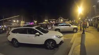 Golf Cart Ride at Night and nightlife at Brownwood in The Villages Florida