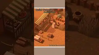Animal Crossing Build Tutorial : Small Market 🥧 #animalcrossing #acnh #nintendoswitch #gaming