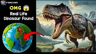 I found real life Dinosaur 🦖😱#viral#googleearth#video#dinosaur