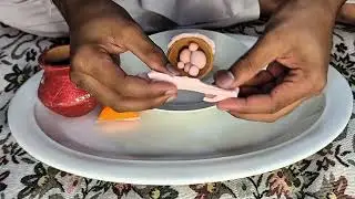 DIY How to make polymer clay miniature house, kitchen set, tractor, tube well,Chaff cutter machine