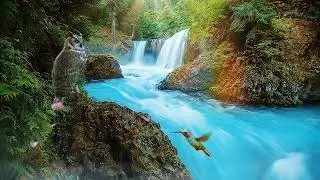 BEAUTIFUL BACKGROUND VIDEO OF THE RIVER IN THE FOREST NO COPYRIGHT