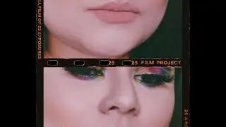 Rainbow Glitter Cut Crease
