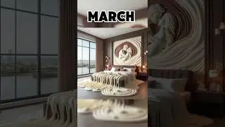 Your dream bedroom design✨💞 according to your birthday month 💟🛌 #shorts #bedroom #trending