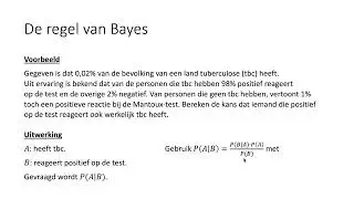 De regel van Bayes (VWO wiskunde D)