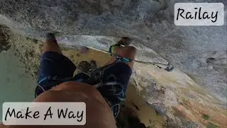 Klettern in Railay. Make A Way 6a+.