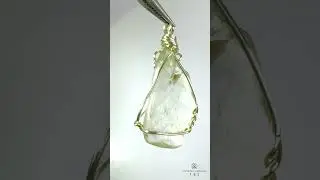 💫利比亞黃金隕石手工繞線吊墜💫1（Libyan Gold Tektite）@CrystalArcadehk