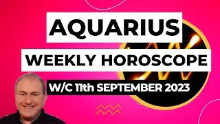 Aquarius Horoscope Weekly Astrology from 11th September 2023