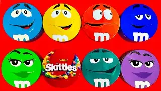 Satisfying Video | Unpacking Colorful Skittles and Tasty M&M'S Candy From Surprise Tins ASMR