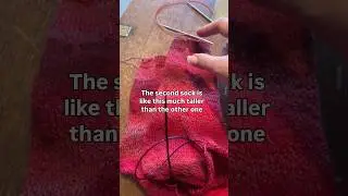 Lesson learned: measure more carefully next time 🙄 #knittingdesign #knitting #sockknitting