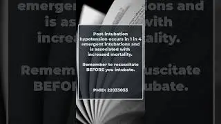 Always resuscitate before you intubate