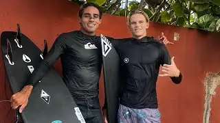 Darshan y Sam SURFEANDO en spot secreto en el Surf de Costa Rica❤️‍🔥