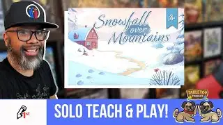 Snowfall Over Mountains: Tiny Epic Tile Laying!