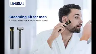 LIMURAL Hair Trimmer for Men + Manual Razor Kit, T Outliner Beard Trimmer I1+S606