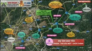 Bình Dương khởi công cao tốc TPHCM - Thủ Dầu Một - Chơn Thành, 17.400 tỷ đồng vào quý IV/2024.
