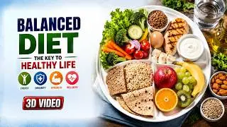Balanced Diet Class 6 🥗 | Nutrients & Healthy Food in 3D | CBSE Science