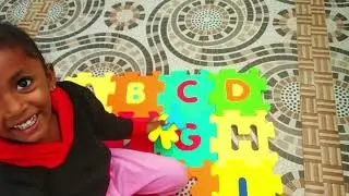 ABC Song | Taanya Pretend Play Learning Alphabet w/ Toys & Nursery Rhyme Songs | ABCD Puzzle | TANYA