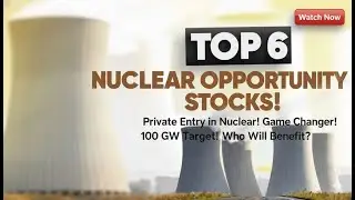 Top 6 Nuclear power Stocks! | Private Entry in Nuclear! | 100 GW Target! | Long term Investment
