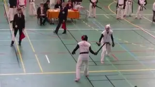 Chanbara Coupe France 2015 - Kodachi - Demi finale 1 s&eacute;nior H Angle 1