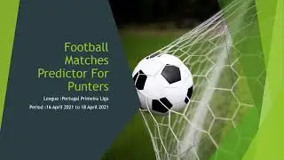 Football Predictions Today For Portugal Primeira Liga |16 April 2021 |17 April 2021 | 18 April 2021