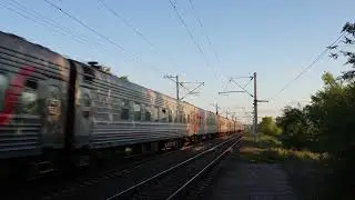 ЭП1М-440 с пассажирским поездом №346 Адлер - Нижневартовск