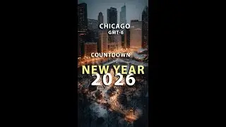 Chicago New Year 2026 Countdown 🎆 LIVE | CST Midnight Timer | City Ambience 24/7