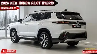 New 2026 Honda Pilot Hybrid Official Reveal: Bold Redesign, Smarter Cabin, and Real-World MPG!