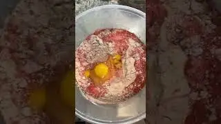 How to make cake mix waffles 🧇 #redvelvet #food #breakfast #delicious