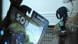 sonic unboxing: 3 inch werehog, sonic and amy comic book pack, werehog JUVI