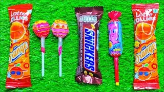ASMR: Unboxing a Giant Mystery Box Full of Candy 🍬 chocolate rainbow lollipops Satisfying video