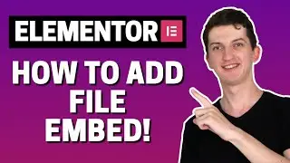 How to Add File Embed to Elementor