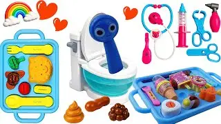 Toy ASMR 💩SPRUNKI Blue Potty training Toy & Eating ASMR  Satisfying Toy Unboxing ASMR