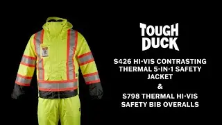 Tough Duck HiVis Contrasting 5-in1 Jacket and Thermal Bibs
