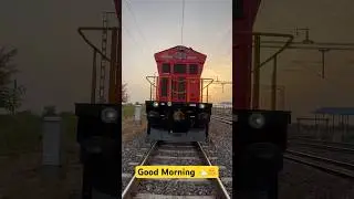 full night duty working in wdg6g, wdg6g locomotive cab ride #railway #shrots