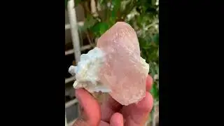 Natural Pink Morganite with Albite from Afghanistan
