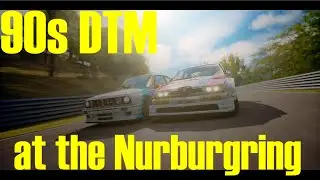 90S DTM CARS RACING AROUND THE NURBURGRING