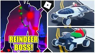 How to DEFEAT the REINDEER BOSS EASILY + get the SHREDDER and SLEIGHER in MAD CITY! [ROBLOX]