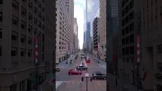 Flying over Houston Downtown | Main Street | Houston, Texas, US