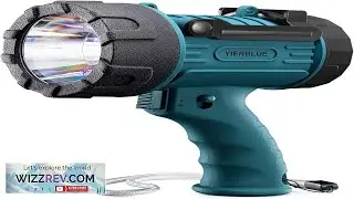 YIERBLUE Rechargeable Spotlight Flashlight IP67 Waterproof with 200000 Lumen LED 24 Hours Review