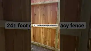 6&rsquo; tall cedar fence installation!