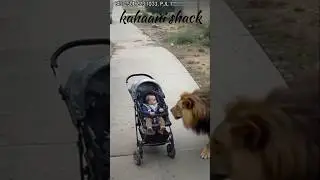 dog save baby from lion attack#animallovers #animalrescue #animals #animalhumanbond #ai #pets #dogs