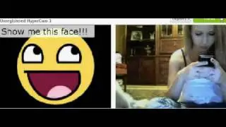 This is what happens when you get on www.chatroulette.com. (vol.1 Funny Face)