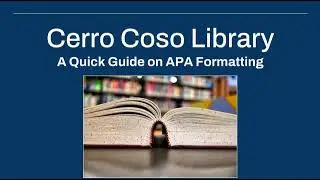 APA Formatting Guide