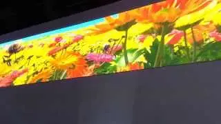 Seven 4K Projectors make for ultra widescreen projection at CES 2014 #CES2014