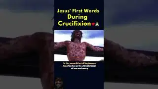 Jesus first words During crucifixion ❤️🙌 #jesuschrist #jesus #trending #yt
