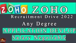 ZOHO Recruitment 2022 || ZOHO Off Campus Drive 2022 || ZOHO developer Recruitment 2022