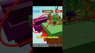 I stole the biggest moon melon in Grow a garden #roblox #growagarden