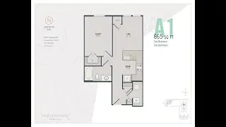 North 680 Video Tour of Floor Plan A1