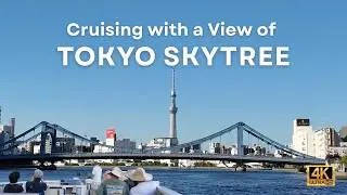 【4K】Nihonbashi Tokyo Tour  | Dashi, Washi ,Cutlery Shops & Cruising with a View of Tokyo Skytree