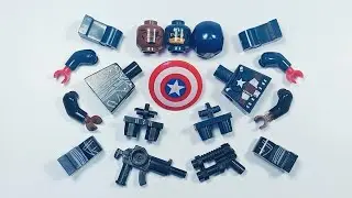 LEGO CAPTAIN AMERICA AND LEGO NICK FURRY SUPER POWER | BUILD LEGO