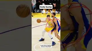 Luka Doncic Bullies Curry in the Paint #lukadoncic #nba #basketball #nbahighlights #shorts